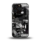 anti social social club dark edition back phone cover | glass case for iphone 14 pro
