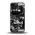 anti social social club dark edition back phone cover | glass case for iphone 15