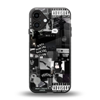 anti social social club dark edition back phone cover | glass case for iphone 16 plus
