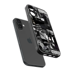 anti social social club dark edition back phone cover | glass case for iphone 16 plus