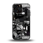 anti social social club dark edition back phone cover | glass case for iphone 16 pro max