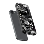 anti social social club dark edition back phone cover | glass case for iphone 16e