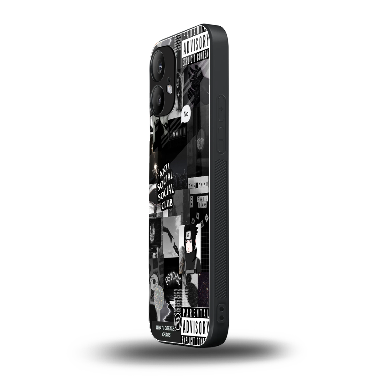 anti social social club dark edition back phone cover | glass case for nothing phone 2