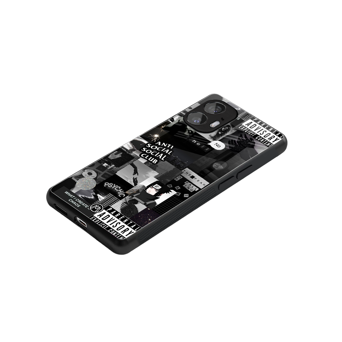 anti social social club dark edition back phone cover | glass case for nothing phone 2