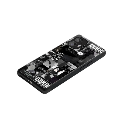 anti social social club dark edition back phone cover | glass case for nothing phone 2