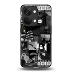 anti social social club dark edition back phone cover | glass case for oneplus nord 3