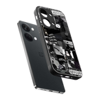 anti social social club dark edition back phone cover | glass case for oneplus nord 3