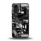 anti social social club dark edition back phone cover | glass case for oneplus nord ce 4