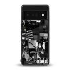 anti social social club dark edition back phone cover | glass case for google pixel 6 pro