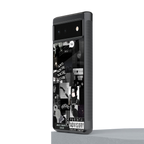 anti social social club dark edition back phone cover | glass case for google pixel 6