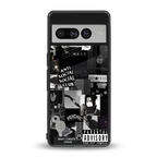 anti social social club dark edition back phone cover | glass case for google pixel 7 pro