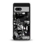 anti social social club dark edition back phone cover | glass case for Google Pixel 7A