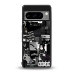 anti social social club dark edition back phone cover | glass case for google pixel 8 pro