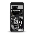 anti social social club dark edition back phone cover | glass case for Google Pixel 8