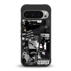 anti social social club dark edition back phone cover | glass case for google pixel 9 pro xl
