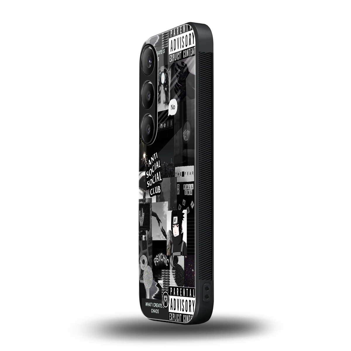 anti social social club dark edition back phone cover | glass case for samsung galaxy s25