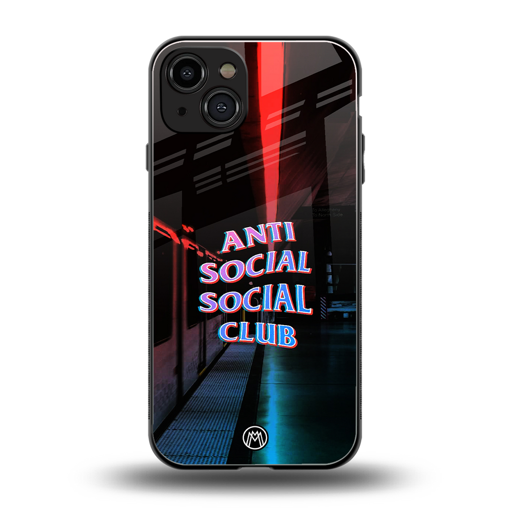 anti social social club back phone cover | glass case for iphone 14