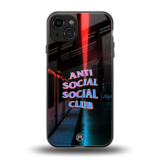 anti social social club back phone cover | glass case for iphone 14