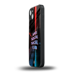anti social social club back phone cover | glass case for iphone 15