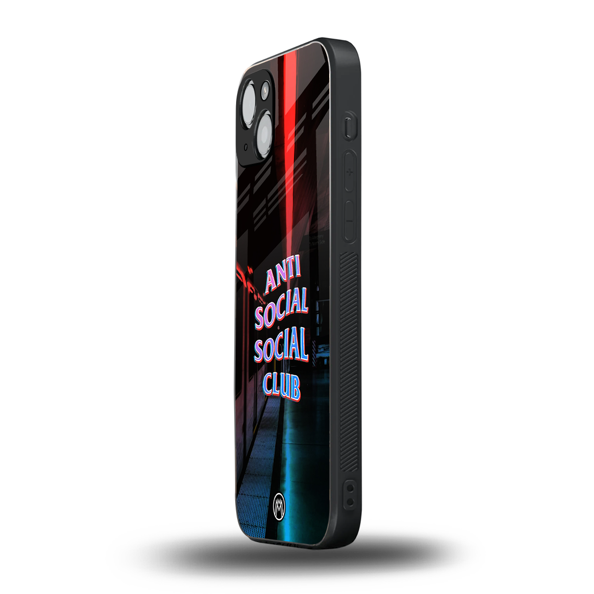 anti social social club back phone cover | glass case for iphone 15
