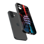 anti social social club back phone cover | glass case for iphone 16