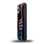 anti social social club back phone cover | glass case for iphone 16