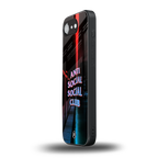 anti social social club back phone cover | glass case for iphone 16e