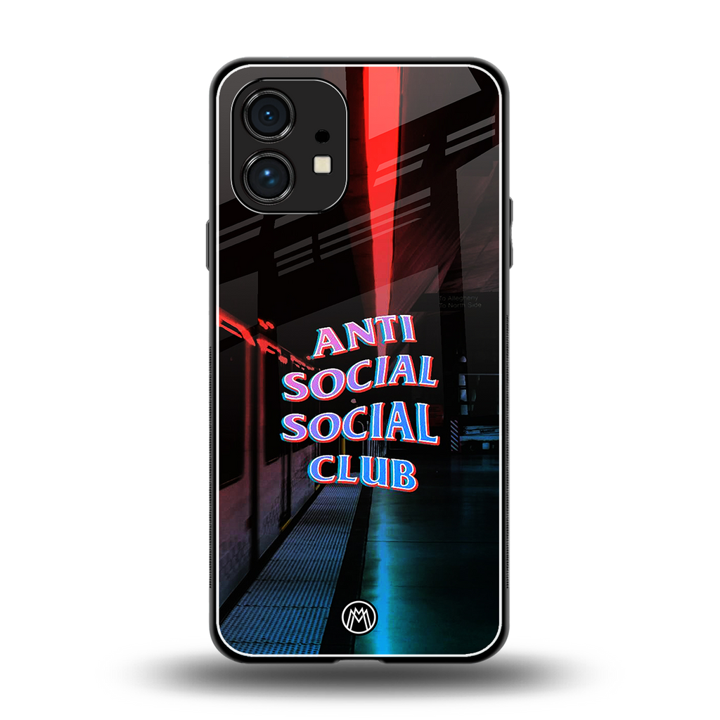 anti social social club back phone cover | glass case for nothing phone 1