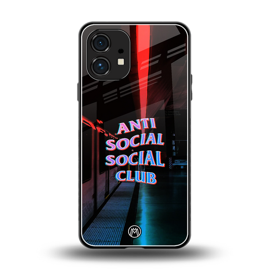 anti social social club back phone cover | glass case for nothing phone 1