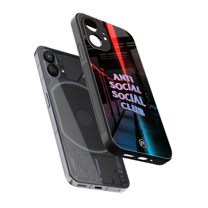 anti social social club back phone cover | glass case for nothing phone 1