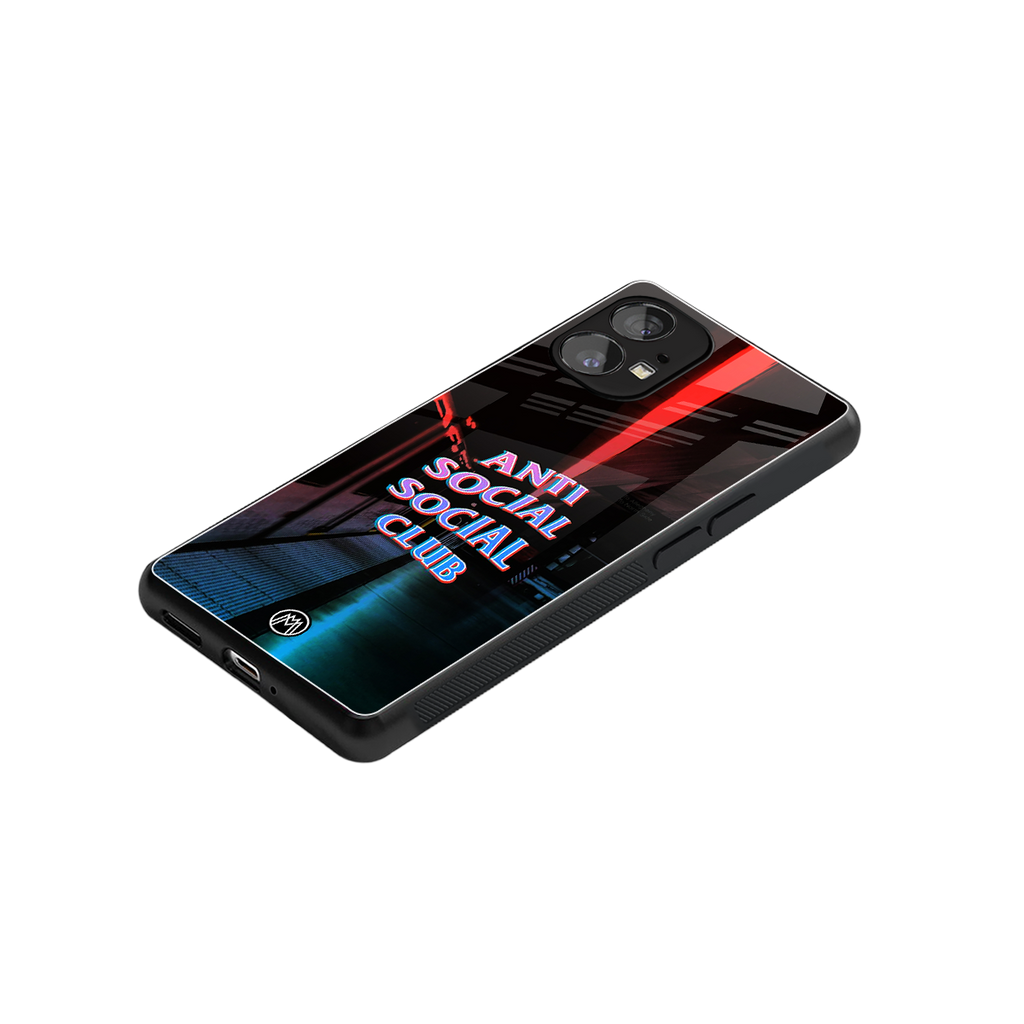 anti social social club back phone cover | glass case for nothing phone 1