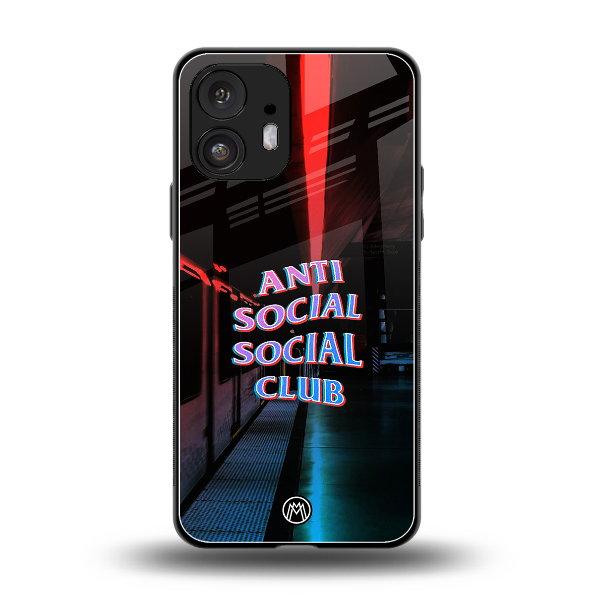 anti social social club back phone cover | glass case for nothing phone 2
