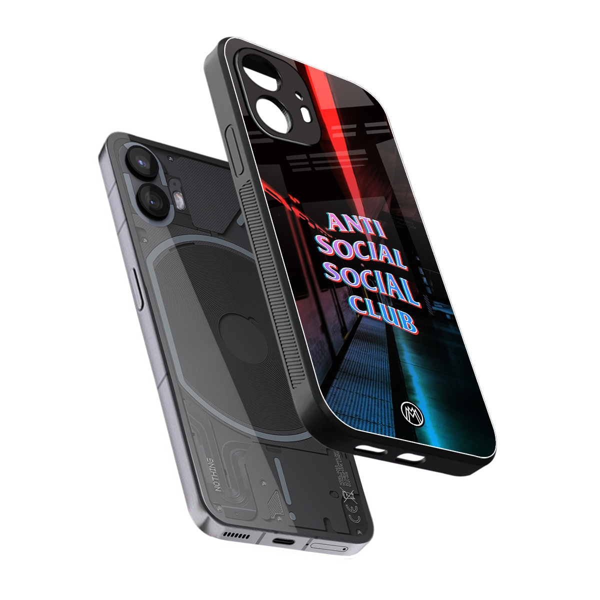 anti social social club back phone cover | glass case for nothing phone 2