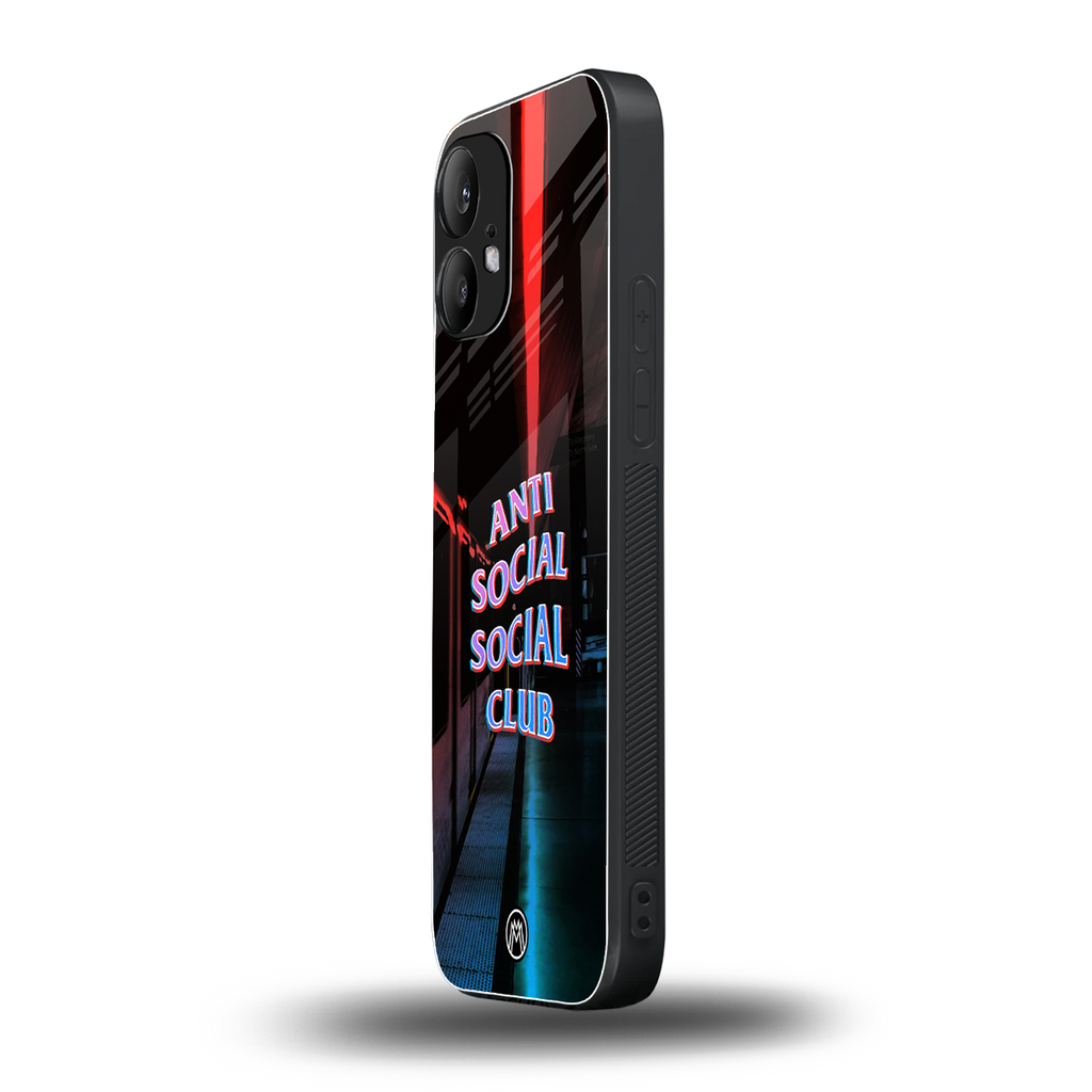 anti social social club back phone cover | glass case for nothing phone 2