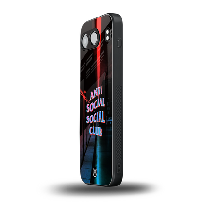 anti social social club back phone cover | glass case for oneplus nord 4