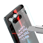 anti social social club back phone cover | glass case for oneplus nord 4