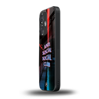 anti social social club back phone cover | glass case for oneplus nord ce 3