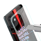 anti social social club back phone cover | glass case for oneplus nord ce 3