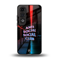 anti social social club back phone cover | glass case for oneplus nord ce 4