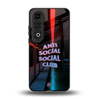 anti social social club back phone cover | glass case for oneplus nord ce 4