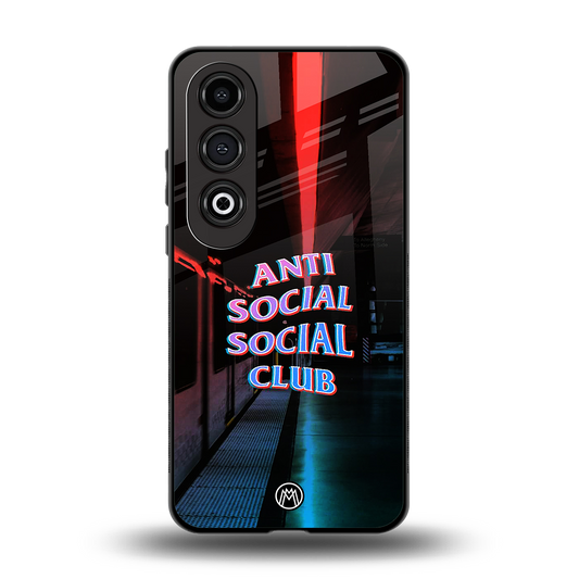 anti social social club back phone cover | glass case for oneplus nord ce 4