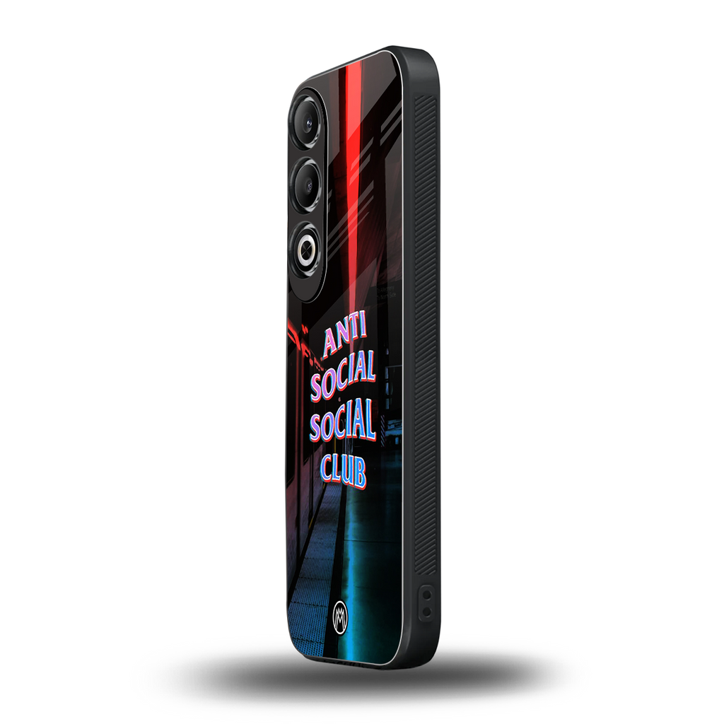 anti social social club back phone cover | glass case for oneplus nord ce 4