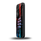 anti social social club back phone cover | glass case for oneplus nord ce 4