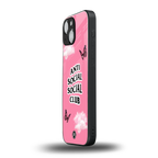 anti social social club pink edition back phone cover | glass case for iphone 13 mini