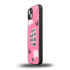 anti social social club pink edition back phone cover | glass case for iphone 14 plus
