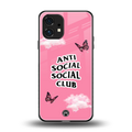 anti social social club pink edition back phone cover | glass case for nothing phone 1
