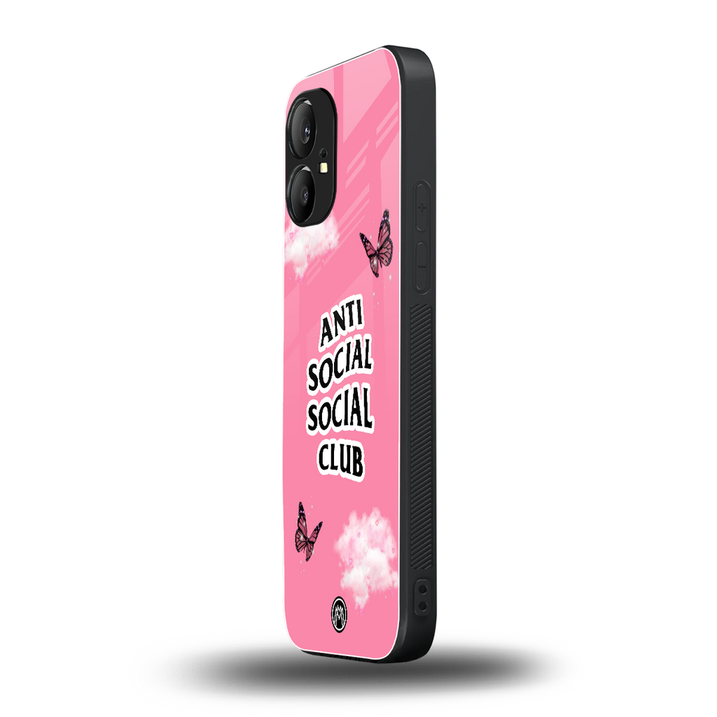 anti social social club pink edition back phone cover | glass case for nothing phone 1