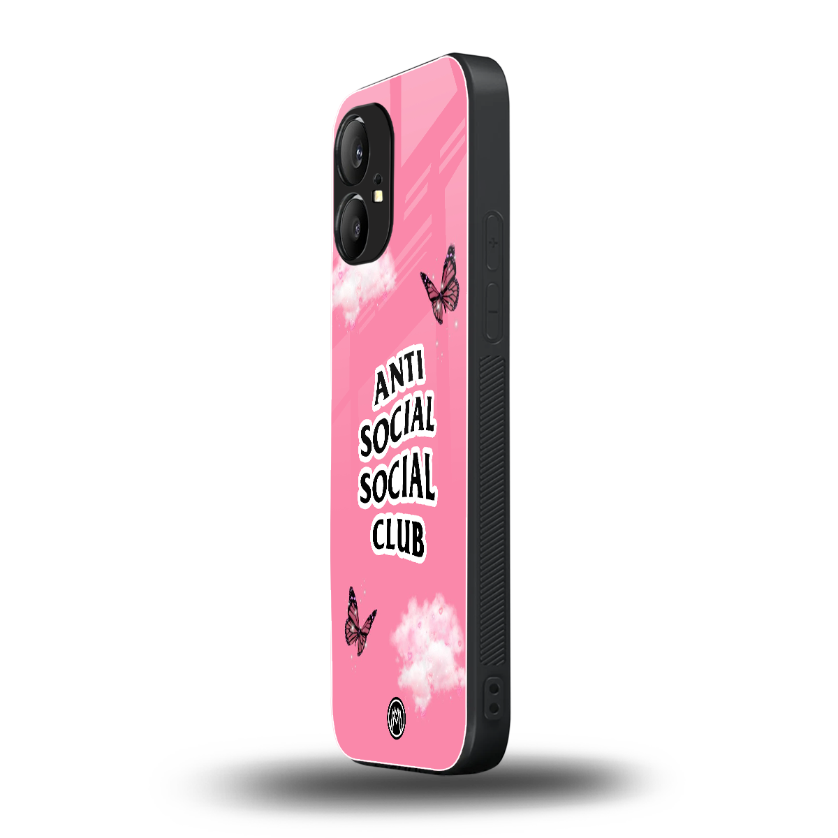anti social social club pink edition back phone cover | glass case for nothing phone 1
