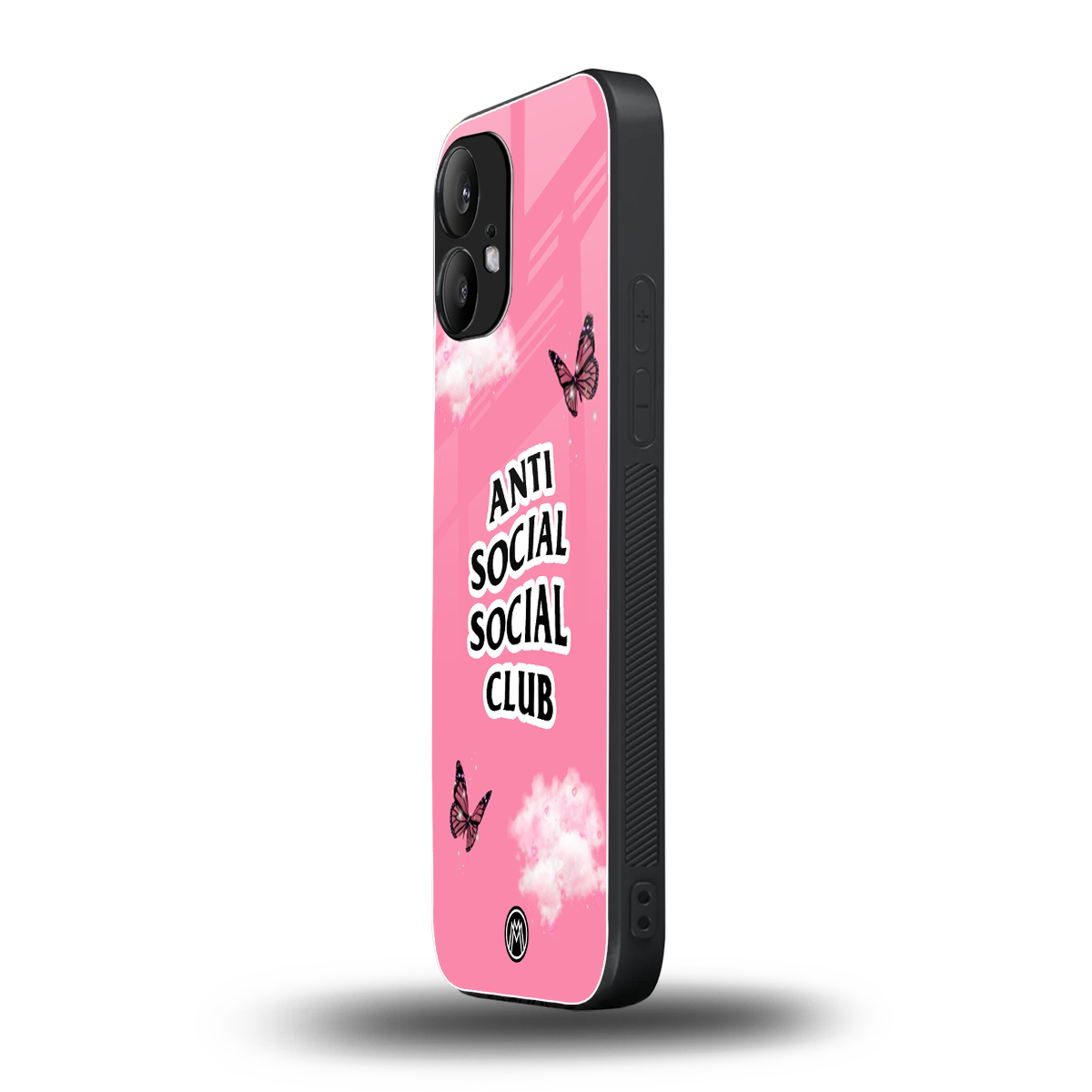 anti social social club pink edition back phone cover | glass case for nothing phone 2