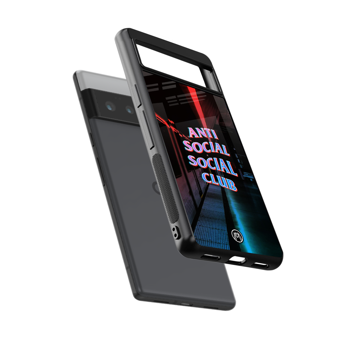 anti social social club back phone cover | glass case for google pixel 6 pro